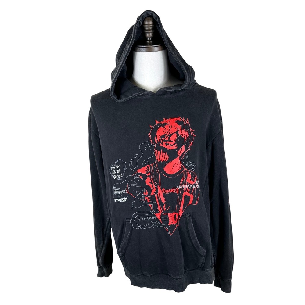 Authentic Corpse Husband Hoodie Men XL Miss You Limited Edition Black Merch Goth